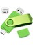 Yeşil 32GB Mavi Kırmızı Yeşil 16G 32G 64GB USB 2.0 Tip C USB Flash Sürücü Akıllı Telefon USB Sopa Mobil Sabit Disk U Disk Yazma Diski (Yurt Dışından) 2
