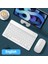 Ingilizce Beyaz Tablet Kablosuz Klavye iPad Samsung Xiaomi Huawei Teclado Için Bluetooth Uyumlu Klavye ve Fare Ios Android Windows Için (Yurt Dışından) 1