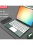 Sarı-Touchpad 10 Inç Evrensel Kablosuz Bluetooth Klavye Evrensel Bluetooth Fare iPad Android Tablet Dizüstü Akıllı Telefon (Yurt Dışından) 2