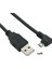 Yukarı 3m Yukarı Aşağı Sol Sağ Açılı 90 Derece USB Mikro USB Erkek - USB Erkek Veri Şarj Bağlantı Kablosu 25CM 50CM Tablet Için 5ft 1m (Yurt Dışından) 5