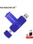 Mavi 128 GB Yüksek Hızlı Akıllı Otg Mikro USB Flash Sürücü 128 GB 64 GB Memoria USB Flash Sürücü 32 GB 2.0 Kalem Sürücü Cle USB C Tipi Adaptör (Yurt Dışından) 1