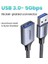 5 Gbps-Metal Gri 2 M Uyeşıl USB Uzatma Kablosu Akıllı Dizüstü Pc Tv Için USB 3.0 Kablosu Xbox One SSD USB 3.0 2.0 Genişletici Kablosu Mini Hızlı Hızlı Kablo (Yurt Dışından) 1