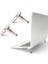 1 Çift Metal Taşınabilir Görünmez Dizüstü Bilgisayar Standı 2 Adet Mini Alüminyum Soğutma Pedi Pc Dizüstü Bilgisayar Masası Destek Braketi MacBook Pro/hava Kickstand (Yurt Dışından) 5