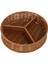 Rattan Sepetleri Yuvarlak Meyve Sepetleri Ör Dekoratif Aperatif Tepsisi Çapı 28 cm (Yurt Dışından) 5