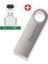 USB ve Tip-C 2.0-128 GB Z-Suit USB Bellek USB Bellek Kalem Sürücü Süspansiyon Sürücüsü USB Flash 128 GB Su Geçirmez USB Flash Sürücü Dizüstü Bilgisayar/telefon Için Metal USB (Yurt Dışından) 1