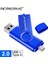 Mavi 128GB Tip-C Otg USB 2.0 Flash Sürücü 64GB 32GB Kalem Sürücü Akıllı Telefon Belleği Mini USB Çubuk Tip - C Çift Çift Fiş (Yurt Dışından) 1