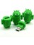 32GB Robot USB Flash Sürücü 4gb 8gb 16GB 32GB 64G Karikatür Android Kalem Sürücü Yeşil U Disk Hafıza Çubuğu Makinesi Pendrive (Yurt Dışından) 4