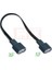 Af-Af 0.5m 5cm 10CM USB 2.0 A Erkek - Dişi 90 Açılı Uzatma Adaptör Kablosu Usb2.0 Erkek - Dişi Sağ/sol/aşağı/yukarı Siyah Kablo Kablosu (Yurt Dışından) 1