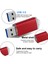 Gül Kırmızı USB 3.0 64GB Usb3.0 Flash Sürücü Metal 8gb 32GB 64GB Yüksek Hızlı Flash Bellek Çubuğu Dönen 16GB 128GB Masaüstü Dizüstü Bilgisayar Için Pendrive Flash Stick (Yurt Dışından) 4