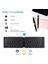 Siyah Mini Katlanır Bluetooth Klavye Şarj Edilebilir Kablosuz Klavye Taşınabilir, Mac/ios, Windows, Android Akıllı Telefon, Tablet, Dizüstü Bilgisayar Için (Yurt Dışından) 3