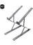 Gri Ayarlanabilir Laptop Standı Alüminyum Macbook Tablet Için Dizüstü Standı Masa Soğutma Pedi Katlanabilir Dizüstü Bilgisayar Tutucu (Yurt Dışından) 1