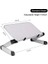 Beyaz Ayarlanabilir Dizüstü Bilgisayar Masası Standı Taşınabilir Alüminyum Alaşımlı Lapdesk Tv Yatağı Kanepe Pc Dizüstü Bilgisayar Masası Masa Standı ile Mouse Pad (Yurt Dışından) 1