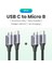 Metal USB C -2pcs 0.5 M Ugreen USB C'den Mikro B 3.0 Kablosuna 5 Gbps 3A Hızlı Veri Senkronizasyon Kablosu Macbook Sabit Disk HDD SSD Durumda USB Tip C Mikro B Kablosu (Yurt Dışından) 1