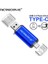Beyaz 128GB Otg USB Flash Sürücü C Tipi Kalem Sürücü 512GB 256GB 128GB 64GB 32GB USB Çubuk 16GBC Tipi Cihaz Için Pendrive (Yurt Dışından) 2