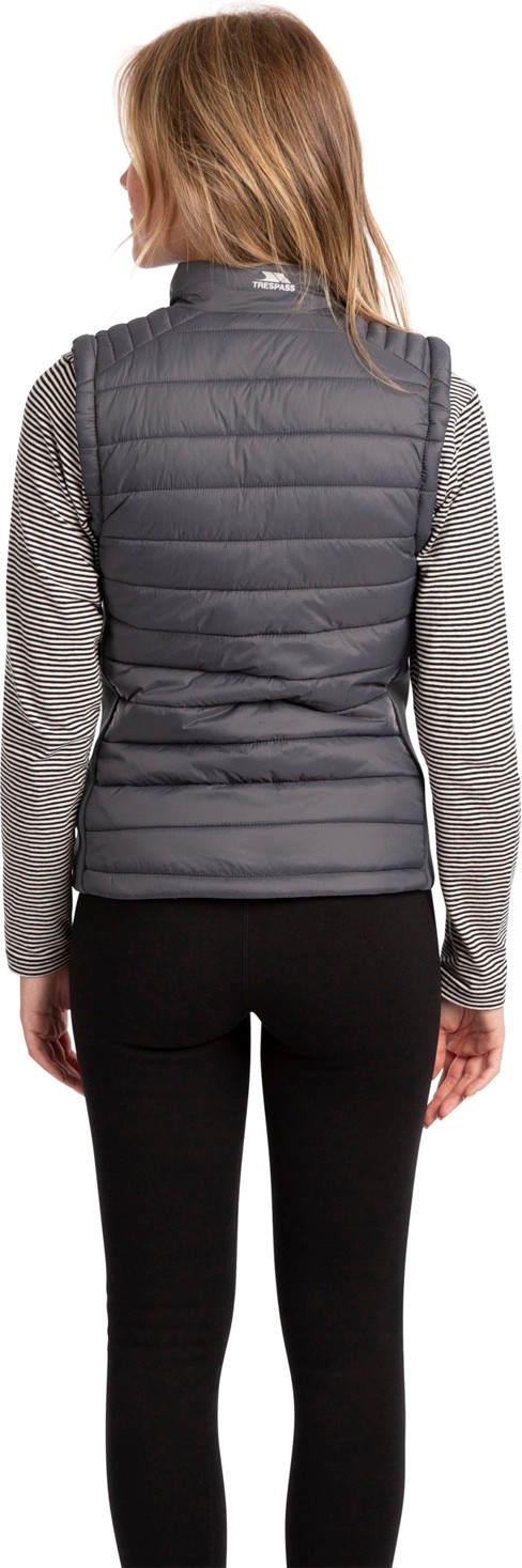 Trespass Elanora - Padded Gilet Kadın Gri Yelek görsel 3