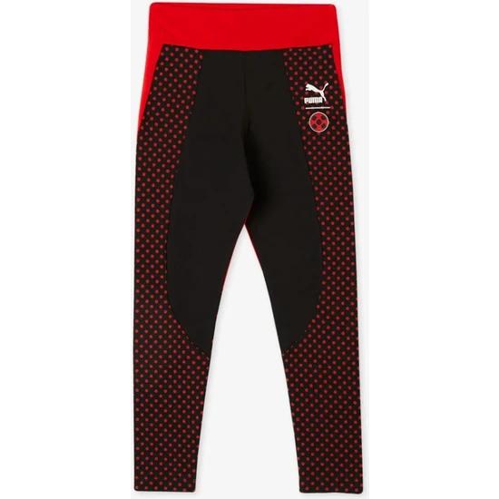 Puma Kırmızı - Siyah Kadın Tayt 53868501-PUMA x Mıraculous Leggings