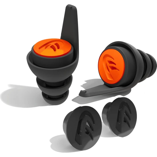 Dynamic Ear Filter Atıcılık ve Avcılık için Kulak Tıkacı Peak Noise Tıbbi Kalite Patentli Membran Filtre 4 Boyut Tıpa