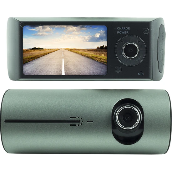 melekstore Powermaster R300  Gpsli Çift Kameralı Araç Içi Dvr Kamera Set (32 GB Kart Destekli)