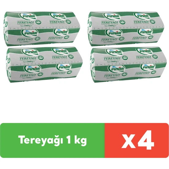 Pınar Tereyağı 1 kg x 4 Adet