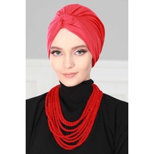Aisha's Design Mihrace Penye Bone,B-4,Kırmızı