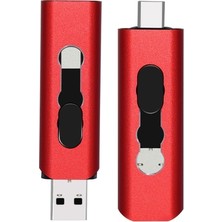 2Guoyang Kırmızı 16 GB USB 2.0 Flash Sürücüler 128 GB Tip C USB Bellek Bellek Sürücüsü Fotoğraf Çubuğu Depolama ve Yedekleme Için Android/bilgisayarla Uyumlu (Yurt Dışından)