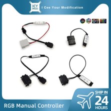 2Guoyang 5V3PIN-MOLEX Argb Manuel Denetleyici 5V3PIN Molex Güç Kaynağına Sata Dönüştürücü Işık Arayüzünü Ayarlayın 12V4PIN Adaptörü Rgb Aura Pc Mod (Yurt Dışından)