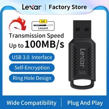 2Guoyang 64 Gb-Adaptör-Kordon Lexar Kalem Sürücü USB 3.0 V400 Şifreli USB Çubuğu Anahtar Bellek 100 Mb/s 32 GB 64 GB 128 GB Mac/pc/android Için Yaratıcı Flash Sürücüler (Yurt Dışından)