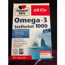 Doppelherz Omega 3 Almanya Güvenilir Epa Dha Yüksek 80 Günlük 1000 Mg