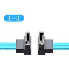 2Guoyang Up-Up 80 cm Dirsek Sata 3.0 Sabit Disk Veri Kablosu Sata3 6 Gbps Hızlı Şarj Kablosu Dıy Düz Yukarı Aşağı Sol Sağ Açılı HDD Sabit Disk Disk (Yurt Dışından)