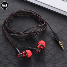 2Guoyang Mavi Yeni Kablolu Kulaklık Stereo Kulak 3.5mm Naylon Örgü Kablo Kulaklık Kulaklık Dizüstü Akıllı Telefon Müzik Oyunu Kulaklıklar (Yurt Dışından)