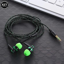 2Guoyang Mavi Yeni Kablolu Kulaklık Stereo Kulak 3.5mm Naylon Örgü Kablo Kulaklık Kulaklık Dizüstü Akıllı Telefon Müzik Oyunu Kulaklıklar (Yurt Dışından)