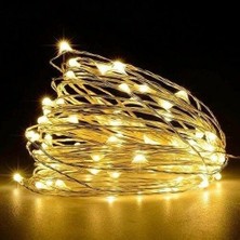 Ack Pilli LED Süsleme Işığı Peri LED 3000K Gün Işığı 5 Metre 50 LED AS90-00950