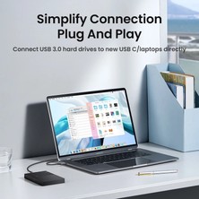 2Guoyang Pvc USB C 0.5 M Ugreen USB C - Mikro B 3.0 Kablosu 5 Gbps 3A Hızlı Veri Senkronizasyon Kablosu Macbook Sabit Disk Disk HDD SSD Durumda USB Tip C Mikro B Kablo (Yurt Dışından)