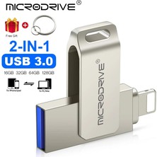 2Guoyang Gümüş 512GB Döndürme USB 3.0 Flash Sürücüsü iPhone Için 2'si 1 Arada Usb-A'dan Yıldırım Arayüzüne Usb3.0 Pendrive Iphone7/8/9/11/12/13 /ıpad (Yurt Dışından)