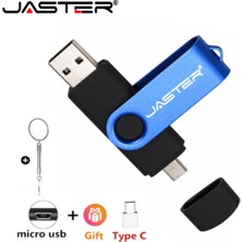 2Guoyang Mor 16GB Yüksek Hızlı USB 2.0 Otg Kalem Sürücü 16G 32GB Flash Sürücü 64GB Memory Stick 3'ü 1 Arada Android Akıllı Telefon / Pc Için Type-C Öğrenci Hediyeleri (Yurt Dışından)