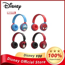 2Guoyang Beyaz Disney Marvel Y08 Iron Man Mickey Kablosuz Kulaklıklar Blutooth Surround Ses Stereo Katlanabilir Kulaklık Dizüstü Mikrofonlu Kulaklık (Yurt Dışından)