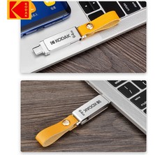 2Guoyang 64GB Kodak K243C Usb3.1 Metal Otg USB Flash Sürücü 64GB 128GB 256GB Type C 2'si 1 Arada USB Stick Çift Bilgisayarlar ve Akıllı Telefonlar Için (Yurt Dışından)