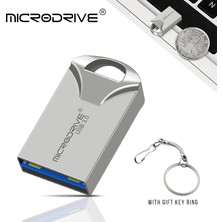 2Guoyang Gümüş 256GB USB 3.0 Flash Sürücü Süper Mini Kalem Sürücü 64GB 32GB Pendrive USB Metal Çubuk 128GB Bellek Çubuğu Gerçek Kapasiteli Flash Bellek (Yurt Dışından)