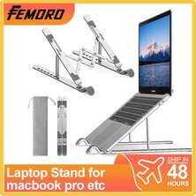 2Guoyang Alüminyum Siyah Femoro Dizüstü Bilgisayar Standı Katlanabilir Taşınabilir Dizüstü Bilgisayar Standı 7 Açılı Ayarlanabilir Tablet Standı 10 Ila 15,6 Inç Macbook Pro Lenovo Dell (Yurt Dışından)