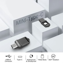 2Guoyang Siyah 32GB TOPESEL32GB 64GB 128GB Tip C Ultra Çift Mini USB 3.0 Flash Sürücü Memory Stick U Disk Başparmak Sürücü (Yurt Dışından)