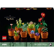 LEGO Icons Minik Bitkiler 10329 - Yetişkinler Için Dekoratif, Koleksiyonluk ve Sergilenebilir Yaratıcı Çiçek Model Yapım Seti (758 Parça)