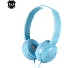 2Guoyang Pembe Sevimli Çocuk Kulaklıklar 3.5mm Jack 3D Stereo Müzik Kablolu Kulaklık Cep Telefonu iphone Dizüstü Hediye Için Mikrofon ile 90 ° Döndür (Yurt Dışından)