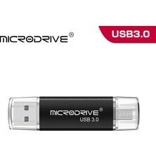 2Guoyang Siyah 32GB Yüksek Hızlı USB 3.0 Flash Sürücüler 128GB 64GB 32GB 16GB USB Memory Stick Otg Harici Depolama Çift Uygulama Mikro Ücretsiz Adaptör (Yurt Dışından)