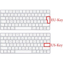 2Guoyang Ab-Anahtar-C Gökkuşağı Degrade Sihirli Klavye Kapağı Silikon Cilt Koruyucu Film Apple Magic Keyboard 2 2015 A1644 Abd/ab Klavye Sürümü (Yurt Dışından)