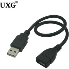 2Guoyang Düz 100 cm 10 cm 20 cm USB 2.0 A Erkek Kadın 90 Açılı Uzatma Adaptör Kablosu Usb2.0 Erkek Kadın Sağ/sol/aşağı/yukarı Siyah Kablo Kablosu (Yurt Dışından)