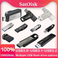 2Guoyang CZ600 32 GB Sandisk Extreme Pro Orijinal USB 3.2 Katı Hal SSD Flash Sürücü USB 3.1 Tip-C Otg Çift Arayüz USB 3.0 Memory Stick U Disk (Yurt Dışından)