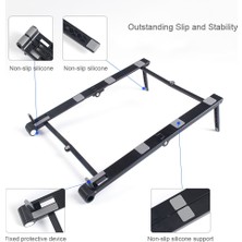 2Guoyang Katlanmış Gri Metal Mini Dizüstü Bilgisayar Tutucu Ayarlanabilir Taşınabilir Telefon Standı Desteği 3in1 Dizüstü Bilgisayar Standı Tutucu Macbook iPhone ipad (Yurt Dışından)