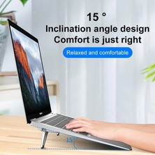 2Guoyang 2 Adet Metal Katlanabilir Dizüstü Bilgisayar Standı Kaymaz Taban Braketi Desteği Macbook Pro Air Için Lenovo Thinkpad Pc Dizüstü Bilgisayarlar Mini Soğutma Standı Ayakları (Yurt Dışından)