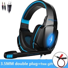 2Guoyang G4000 Mavi Kotıon Her Oyun Kulaklık, Derin Bas Stereo Kulaklık, Kablolu Arkadan Aydınlatmalı, Oyuncu Pc Dizüstü Ps4 Için Mikrofonlu Casque (Yurt Dışından)