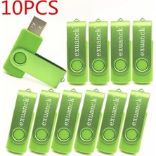 2Guoyang Açık Yeşil 1 GB 10 Adet/grup 2.0 USB Flash Kalem Sürücü Metal + Plastik Renkli USB Sticks 64GB 128GB 4gb 8gb 16GB 32GB USB Pendrive Özel Logo Ücretsiz (Yurt Dışından)